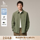 哈吉斯（HAZZYS）男裝 秋款戶(hù)外休閑男襯衣PHIZ系列寬松外穿長(cháng)袖襯衫男 卡其色KK M （170/92A 46）偏大，建議拍小一碼