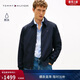 Tommy Hilfiger【輕薄防水】26春夏新款男裝休閑通勤彈力翻領(lǐng)行政夾克外套