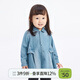 jnby by JNBY江南布衣嬰童全棉牛仔短款長(cháng)袖連衣裙可愛(ài)秋冬女童嬰兒YO7G11530 999/牛仔淺蘭 100 cm