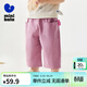 迷你巴拉巴拉長(cháng)褲夏季男童女童寶寶棉感透氣柔軟寬松錐形褲新款 橡皮粉61235 90