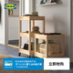 宜家（IKEA）LOSHULT勞胡特手推車(chē)廚房置物架零食小推車(chē)帶輪儲物架 手推車(chē)松木38x38x49cm