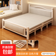折疊床成人家用簡(jiǎn)易單人床兩用2026新款1米5雙人床免安裝午睡小床 【四折穩固昇級】白色巴洛克100cm