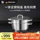 WMF蒸鍋不銹鋼燉鍋家用蒸煮兩用鍋 Iconic系列蒸鍋 2層 28cm