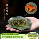 藏壺天下宜興紫砂變色螃蟹茶寵純手工精品原礦荷葉茶玩可養茶盤(pán)擺件 鴻運當頭