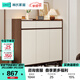 林氏家居帶抽屜入戶(hù)門(mén)口鞋柜玄關(guān)柜一體收納靠墻鞋架家用餐邊儲物OV4N