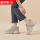 意爾康女鞋時(shí)尚經(jīng)典老爹鞋女士網(wǎng)面透氣休閑運動(dòng)鞋輕便鞋子女