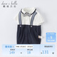 davebell戴維貝拉童裝夏裝新生兒爬服嬰兒男寶寶連體衣洋氣哈衣DB2220946藏青色100cm