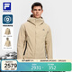 FILA 斐樂(lè )官方男士羽絨服兩件套戶(hù)外運動(dòng)保暖外套 栗鼠卡其-BG L
