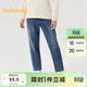 巴拉巴拉女童褲子冬加絨牛仔長(cháng)褲兒童舒適蘿卜褲24108012