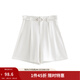 茵曼（INMAN）冰氧吧涼感輕薄短褲女2025年夏季新款高腰顯瘦a字西裝褲子 白色 -K18425137 27