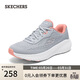 斯凱奇（Skechers）搖搖鞋女春季跑步鞋網(wǎng)面厚底緩震運動(dòng)舒適慢跑鞋休閑鞋129365