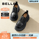 百麗（Belle）百搭牛津鞋女通商場(chǎng)同款通勤厚底小皮鞋B1Q1DCM4預售 黑色 36 (230mm)