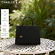 CHARLES&KEITH吊牌大容量托特包手提單肩送媽媽包包女包生日禮物CK2-50160152 Black黑色 L