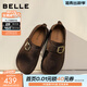 百麗（Belle）堅果拿鐵勃肯鞋女26春季新款商場(chǎng)厚底增高舒適復古休閑鞋F3V1DAA6 咖啡色 37