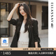 歌力思（ELLASSAY）博主同款25春夏新款100%萊賽爾隨性簡(jiǎn)約廓形西裝女EWB362T00900 經(jīng)典黑 S