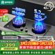 容聲燃氣灶液化氣煤氣灶雙灶家用直噴猛火5.2KW嵌入式臺式灶具液化氣一級能效大火力RLB10Y
