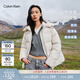 Calvin KleinJeans【防風(fēng)防潑水】秋冬女士ck輕暖90絨戶(hù)外可卸帽泡芙羽絨服