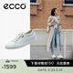 愛(ài)步（ECCO）板鞋女 時(shí)尚潮流百搭簡(jiǎn)約經(jīng)典平底鞋日常休閑板鞋女 柔酷430003 白色43000301007 39 （偏小，建議選大一碼）
