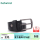 熱風(fēng)（Hotwind）秋季新款男士休閑光面針扣皮帶簡(jiǎn)約單圈百搭青年腰帶 01黑色 120cm