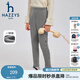 哈吉斯（HAZZYS）品牌童裝女童打底褲秋新品彈力簡(jiǎn)約百搭加厚一體絨打底褲 中花灰 130