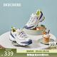 斯凱奇（Skechers）鞋子女春季奶茶熊學(xué)生厚底增高休閑運動(dòng)鞋13167 海鹽檸檬/WNVL 37 尺碼偏小半碼，建議選大半碼