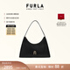 芙拉（FURLA）【禮物】DIAMANTE牛皮小號女士單肩包鉆石包腋下包高級感 黑色