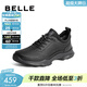 百麗（Belle）輕便休閑鞋男商場(chǎng)同款厚底商務(wù)運動(dòng)皮鞋8AY01CM3預售 黑色-單里 41 (255mm)