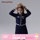 PawinPaw【商場(chǎng)同】小熊童裝25年春秋新女童套裝裙休閑 Navy藏青色/59 150
