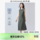 佐丹奴無(wú)袖連衣裙夏棉麻文藝風(fēng)輕薄綁帶翻領(lǐng)背心裙女13465353