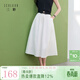 三彩【六好理想裙】2026春季新款松緊高腰半身裙A字裙長(cháng)裙垂感Z 云朵白 S 155/64A