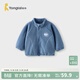 童泰（TONGTAI）寶寶外套秋冬季兒童衣服男童休閑外出上衣女童搖粒絨立領(lǐng)秋裝 藍色 100 碼(建議2-3歲身高90-103cm)