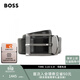雨果博斯【禮物】BOSS男士經(jīng)典款印花皮革雙面腰帶 002-黑色 117cm