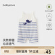 babylove【清倉】嬰兒吊帶連體衣夏季薄款莫代爾棉清涼寶寶哈衣卡通夏裝 爸爸的陪伴 73cm