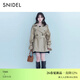 SNIDEL風(fēng)衣外套女26春夏新品時(shí)尚雙排扣翻領(lǐng)腰帶中長(cháng)款SWFC261129 米色 均碼 (F)