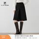 香影黑色裙褲女七分褲2026春季新款高腰假兩件一體a字西裝闊腿褲 黑色 M 160/64A/95-110斤