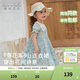 戴維貝拉（DAVE＆BELLA）兒童連衣裙夏裝新款女童碎花裙薄款女童裙子純棉寶寶公主裙 花朵印花【現貨】 90 cm（建議身高80-90cm）
