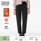 Teenie Weenie小熊女裝牛仔褲冬季時(shí)尚基礎款通勤簡(jiǎn)約舒適休閑褲子 黑色 M (165)