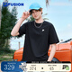 斐樂(lè )（FILA）FUSION潮牌情侶多彩短袖T恤新款男女短T時(shí)尚大logo短袖 正黑色-BK 2XL 185/104A 【寬松版型】