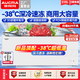 澳柯瑪（AUCMA）冰柜商用大容量518升以上單溫冷藏冷凍兩用冷柜雙開(kāi)門(mén)臥式冰箱雪糕柜超市便利店商店凍肉保鮮柜 -38度深冷丨細胞級保鮮丨省電靜音丨 518L