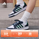 adidas ENTRAP美式校園風(fēng)運動(dòng)少年感復古籃球風(fēng)板鞋男女阿迪達斯   白色/綠色/藍色   42