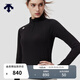 迪桑特（DESCENTE）WOMEN’S TRAINING系列女士半拉鏈長(cháng)袖針織衫 BK-黑色 M (165/84A)