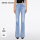 MISS SIXTY【安心品質(zhì)】25牛仔褲女復古修身顯瘦通勤休閑微喇叭褲 淺藍-短版 26