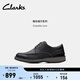 Clarks其樂(lè )格拉維爾系列男鞋健步鞋休閑商務(wù)皮鞋簡(jiǎn)約圓頭 黑色 261745738 42