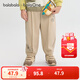 巴拉巴拉balaOne寶寶長(cháng)褲寬松針織褲男童秋新款褲子卡通印花 淺卡其50351 110