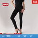 Levi's李維斯女士721緊身高腰休閑簡(jiǎn)約修身顯瘦肯豆風(fēng)牛仔長(cháng)褲 黑色加絨 26 (28)