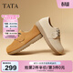 他她（TATA）小熊鞋系帶勃肯鞋女鞋棕色單鞋女鞋春季新款女鞋YNA01AM5 杏色 35