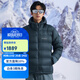 mont·bell 羽絨服男款冬季戶(hù)外高品質(zhì)800蓬鵝絨輕便保暖連帽外套 1101606 STBL石板藍 L