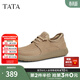 他她（TATA）商務(wù)棕色工裝鞋男士真皮休閑皮鞋爸爸鞋春新OCD07AM5 卡其色（四季款） 41