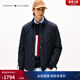 Tommy Hilfiger【防水】秋冬男美式潮流菱格燈芯絨襯衫領(lǐng)輕薄棉服夾克外套 藏青色DW5 M （推薦：135-150斤）