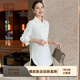 美洋（MEIYANG）白開(kāi)水polo衫防污吸濕速干抗皺百搭實(shí)用疊穿襯衫時(shí)尚寬松襯衣女 白色 L